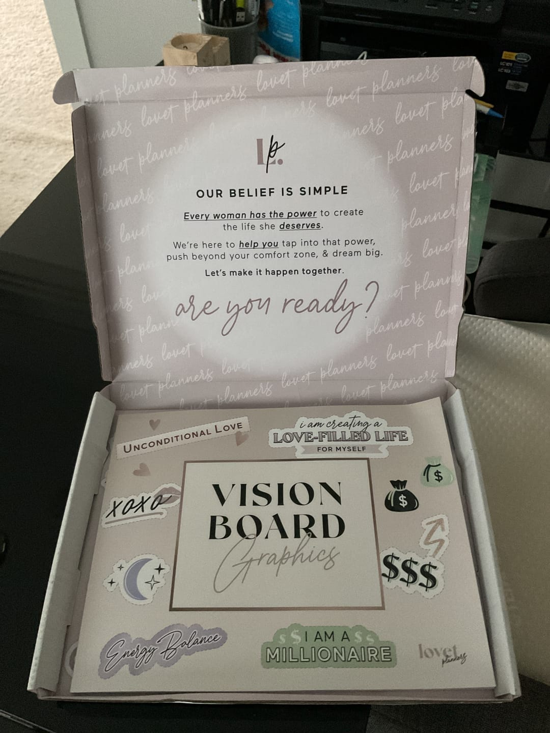 Customer photo review of Vision Board Graphics Book