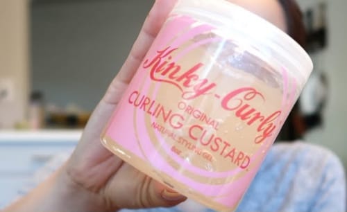 Customer photo review of Kinky Curly Gel Original Curling Custard