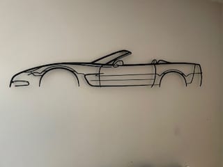 Customer photo review of C5 Cabrio 2002 Silhouette Metal Wall Art