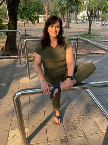 Customer photo review of Brigitte Brianna Street Joggers