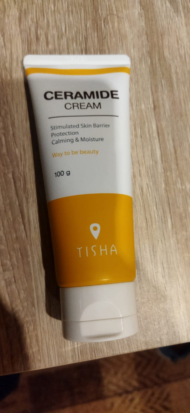 Customer photo review of Антиоксидантен успокояващ анти ейдж крем със серамиди, аминокиселини и билки Tisha Ceramide Cream