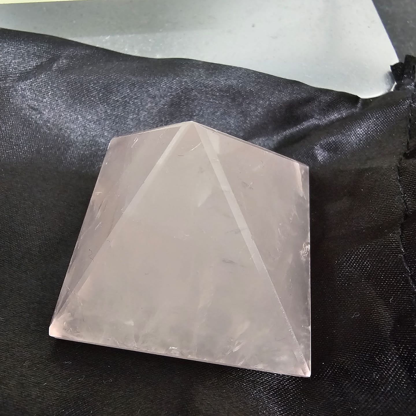 Customer photo review of Rose Quartz Crystal Pyramid