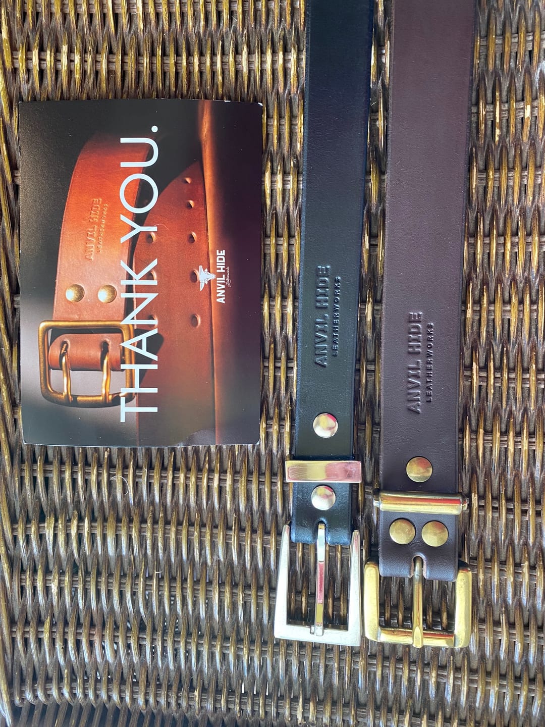 Customer photo review of “Bring your own buckle” belt