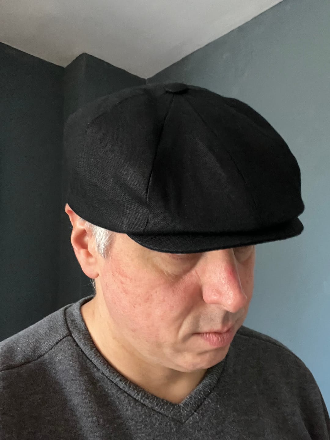Customer photo review of Connery Cap Linen