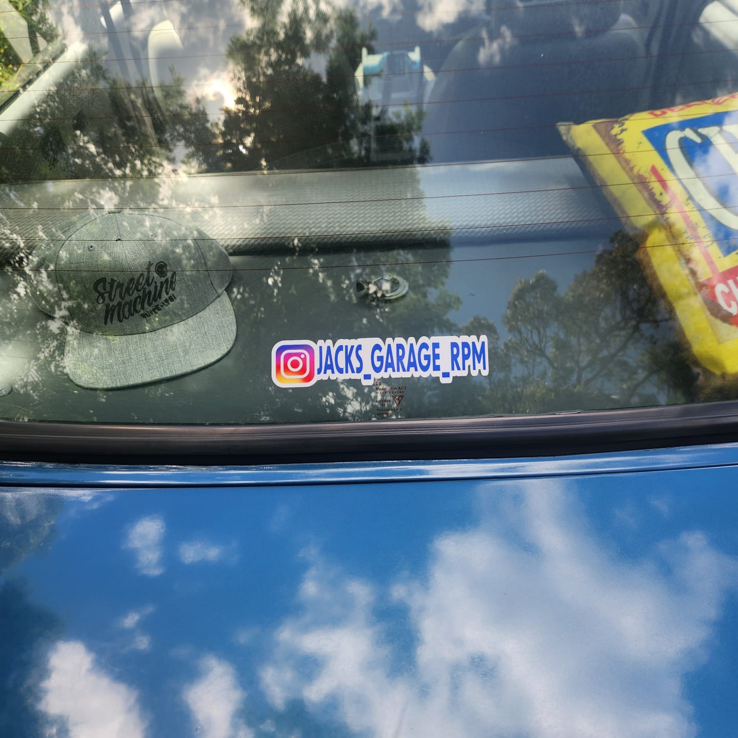 Customer photo review of Custom Instagram Printed Sticker - Pack x10/30/50/100