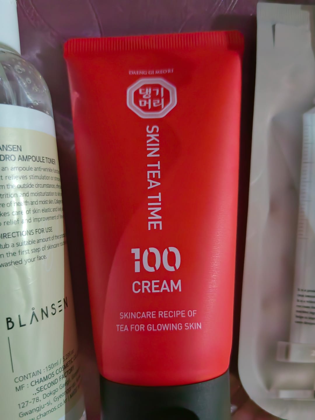 Customer photo review of Хидратиращ крем Шизандра против бръчки с фитоестрогени Doori Skin Tea Time 100 Cream