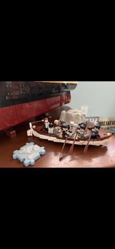 Customer photo review of RMS Titanic Lifeboat No. 1