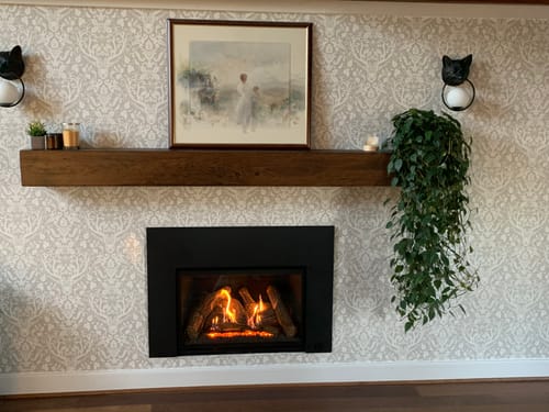 Customer photo review of Rustic Mantels