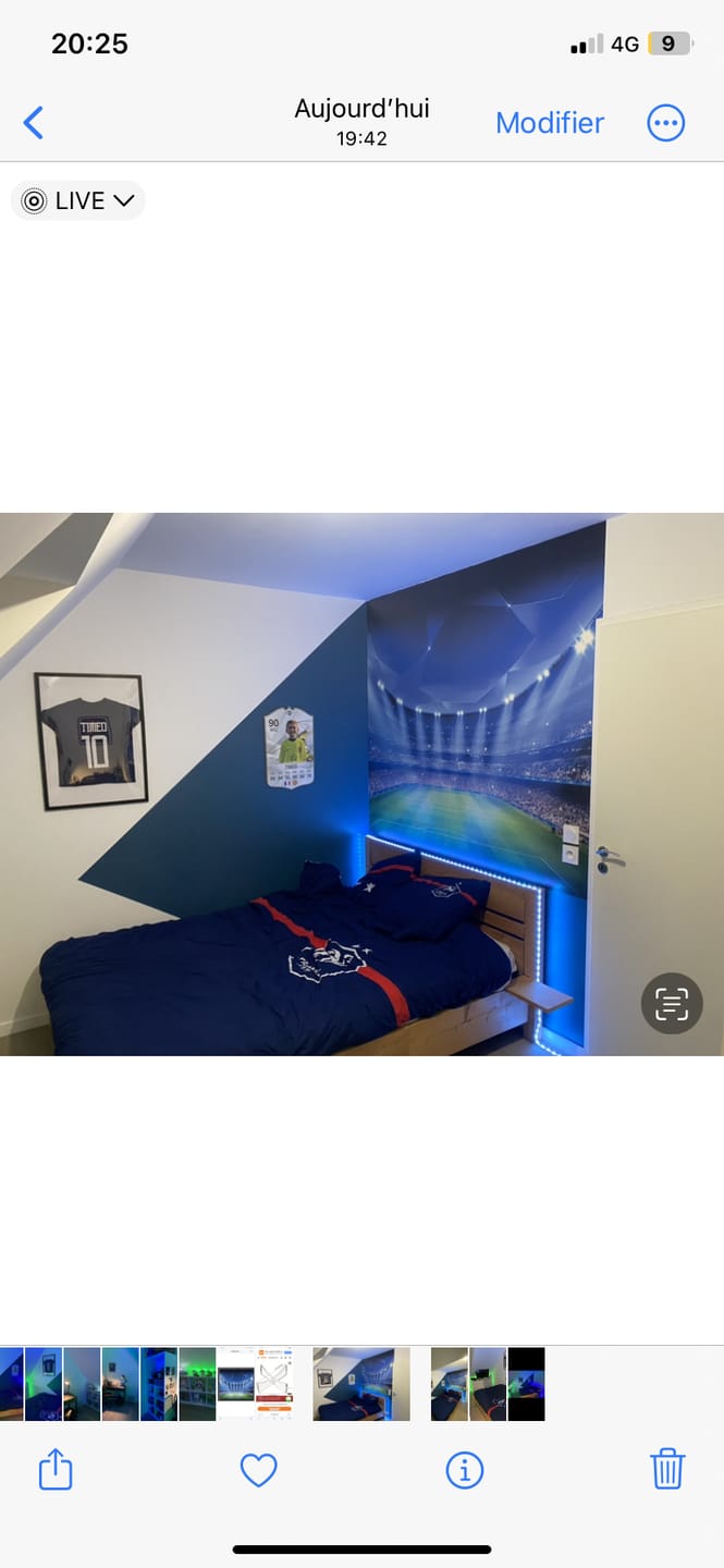 Customer photo review of papier peint football stade ligue