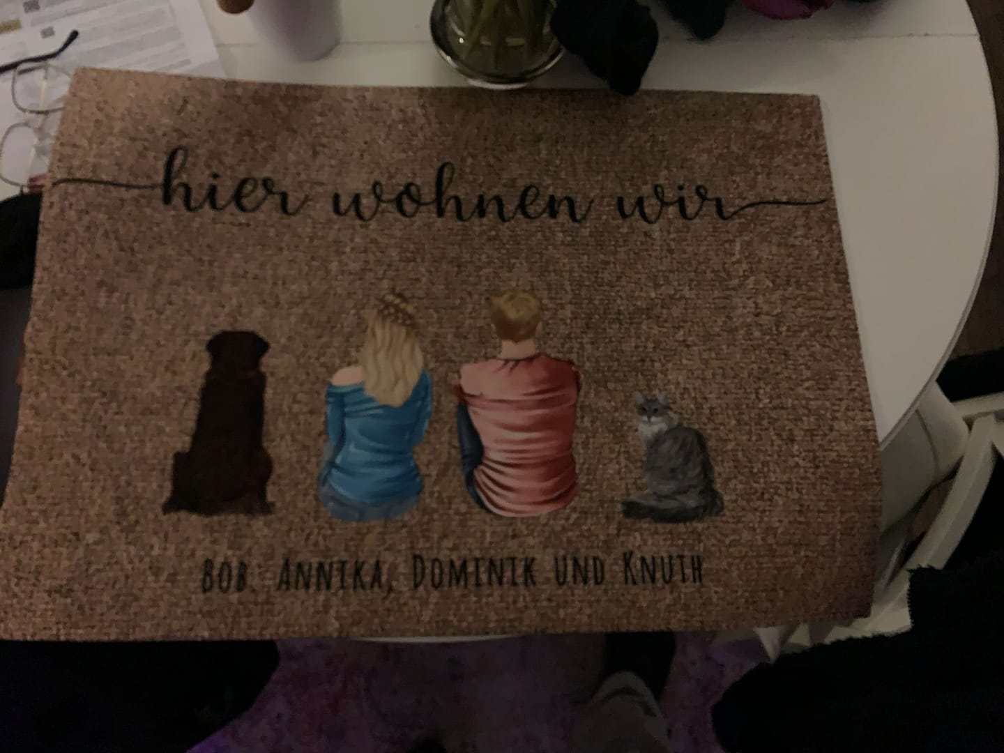 Customer photo review of Pärchen - Individuelle Fußmatte