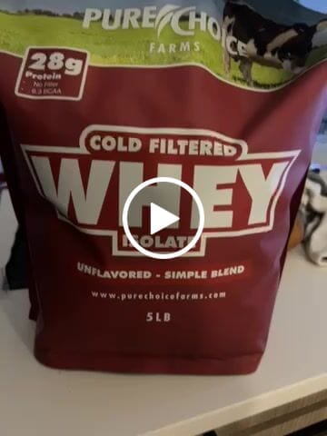 Customer video review of Whey Protein Unflavored