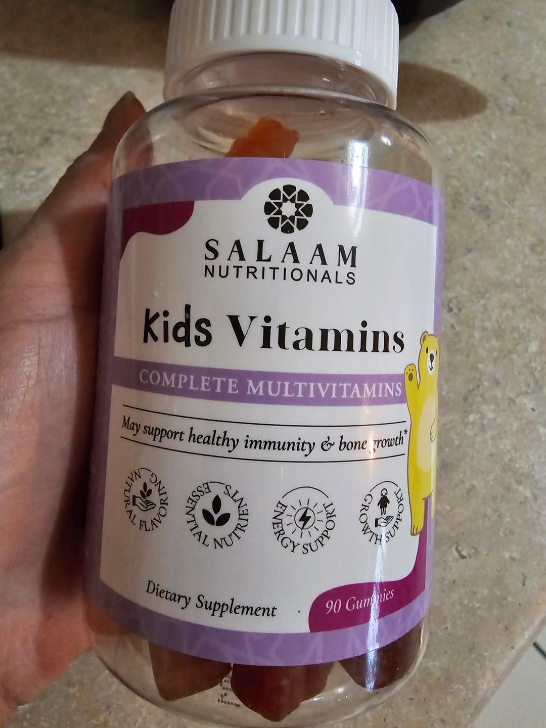 Customer photo review of Kids Gummy Multivitamins (90 count)