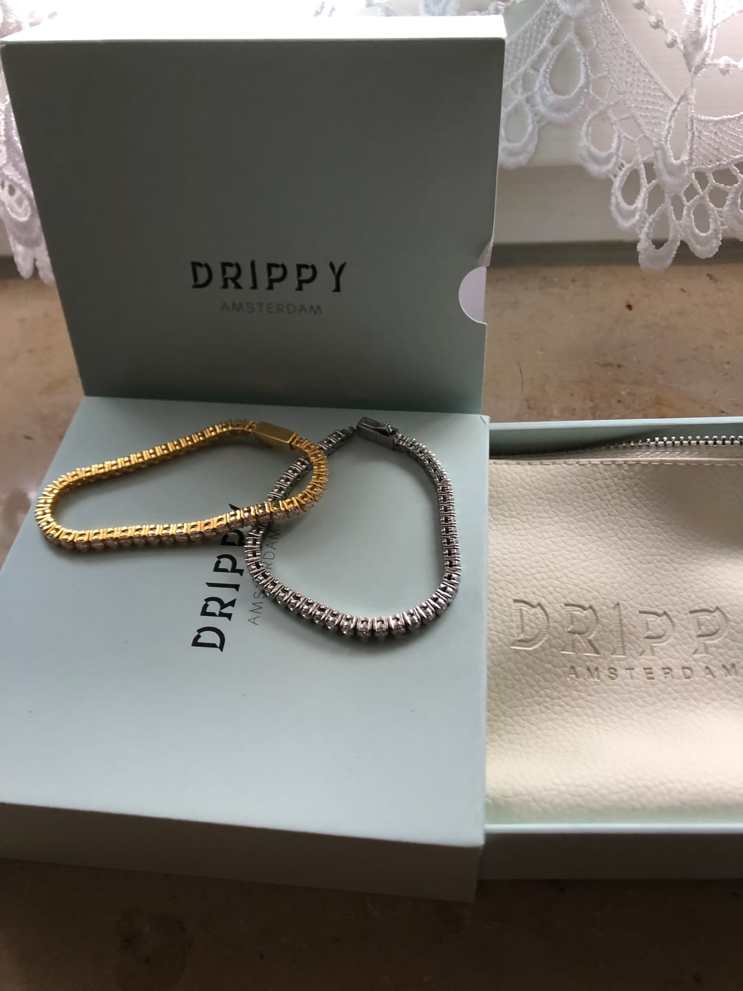 Customer photo review of TENNISBOY BRACELET. - 3MM 18K GOLD