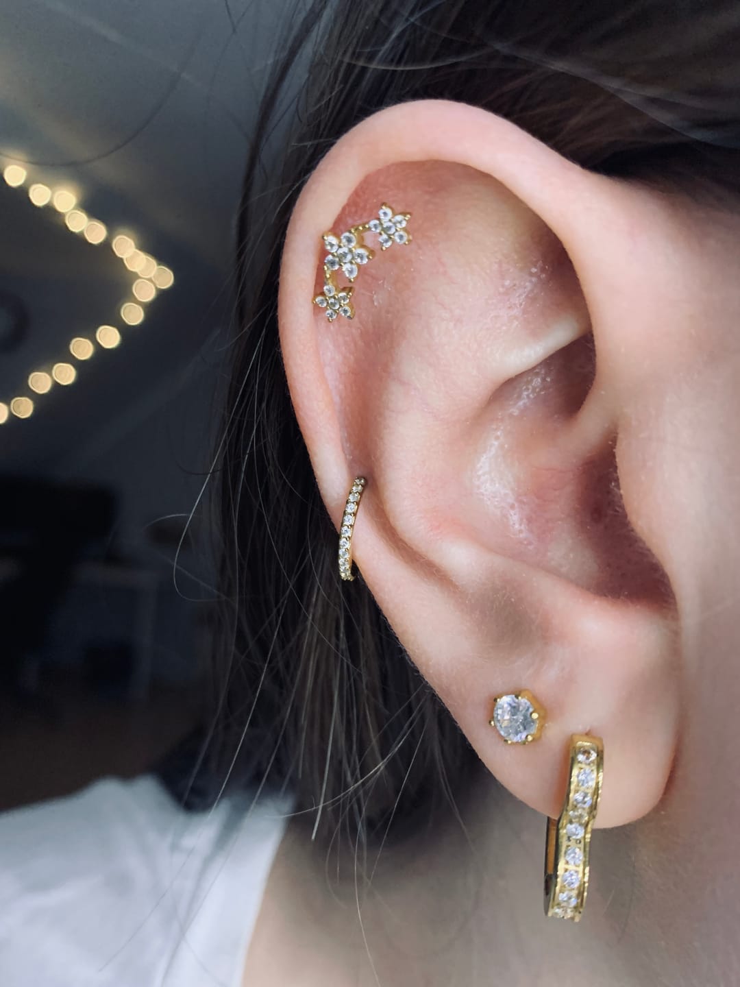 Customer photo review of Flowerish Piercing | Titan