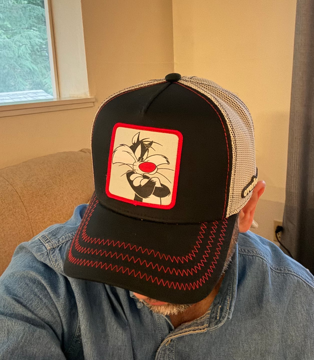 Customer photo review of OVERLORD X Looney Tunes: Yosemite Sam Trucker Cap
