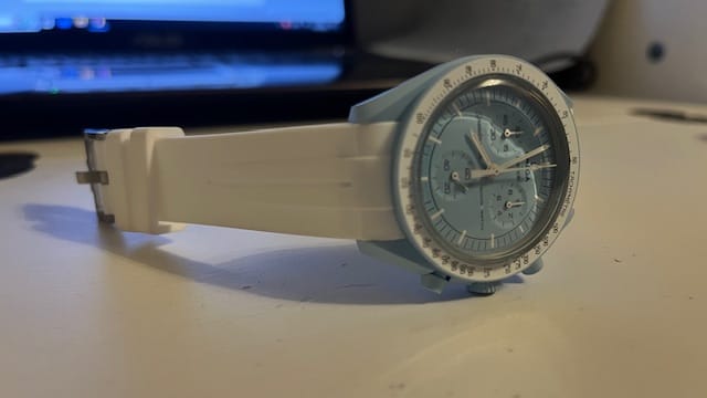 Customer photo review of Bracelet Moonswatch - Blanc