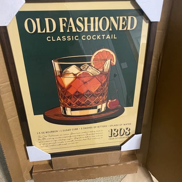 Customer photo review of Old Fashioned - Classic Cocktail Poster