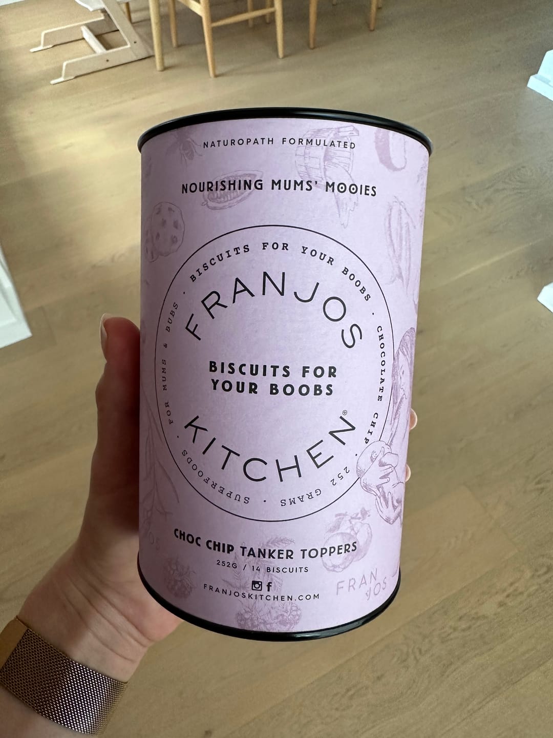 Customer photo review of Tanker Topper Biscuits – Choc Chip