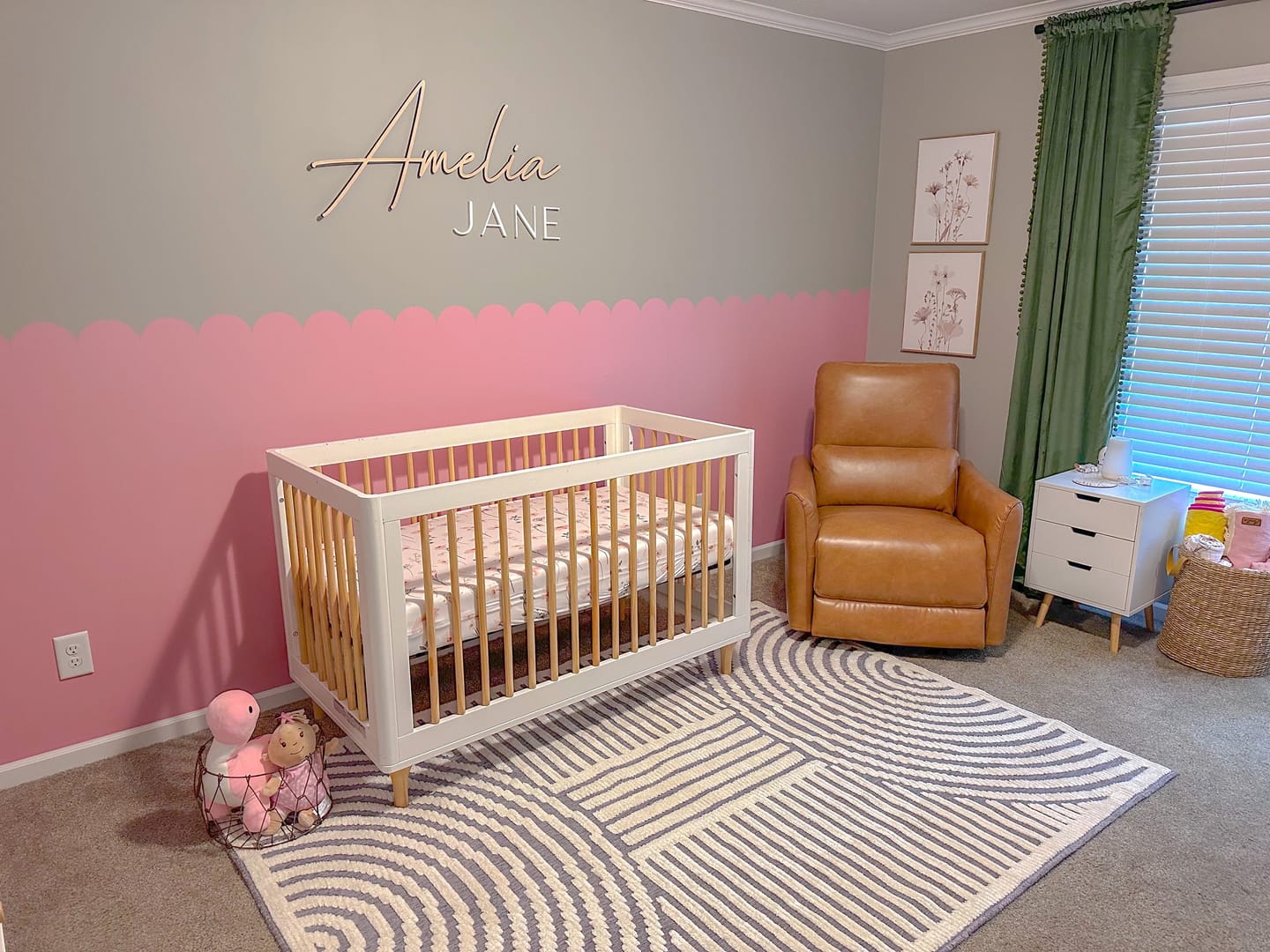 Customer photo review of Scalloped Wall Decal