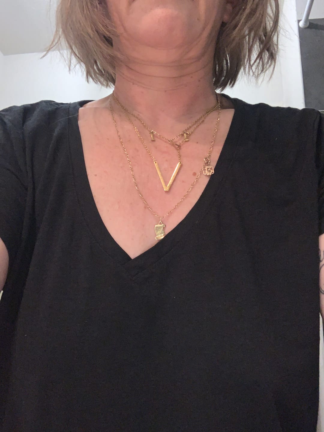 Customer photo review of Collier personnalisé Initiale (Lettre Majuscule)