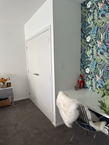 Customer photo review of Amazon Reverie Wallpaper - 2 colours