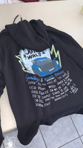 Customer photo review of Goodbye & Good Riddance Hoodie