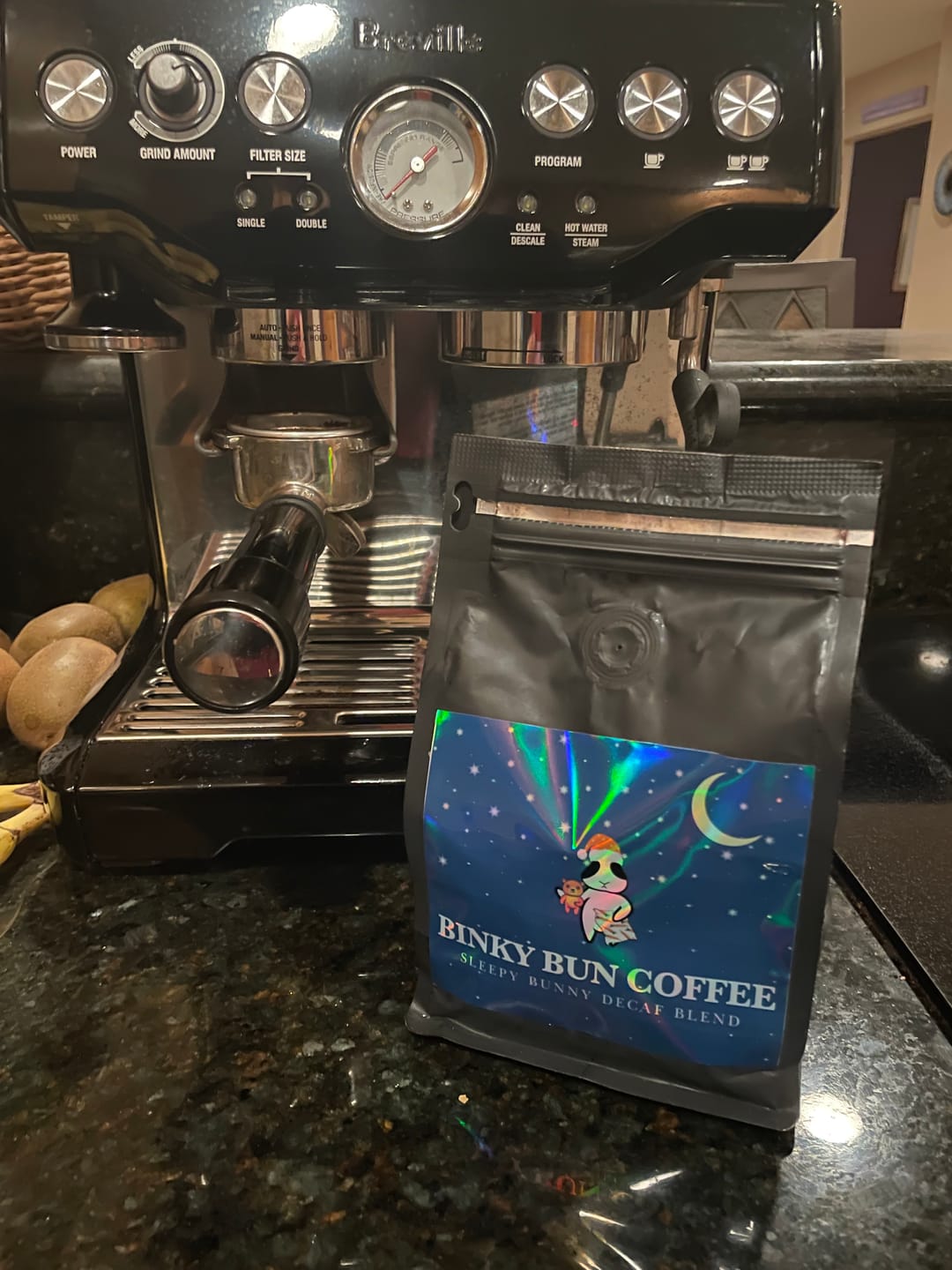 Customer photo review of Sleepy Bunny Decaf Blend (Ground)