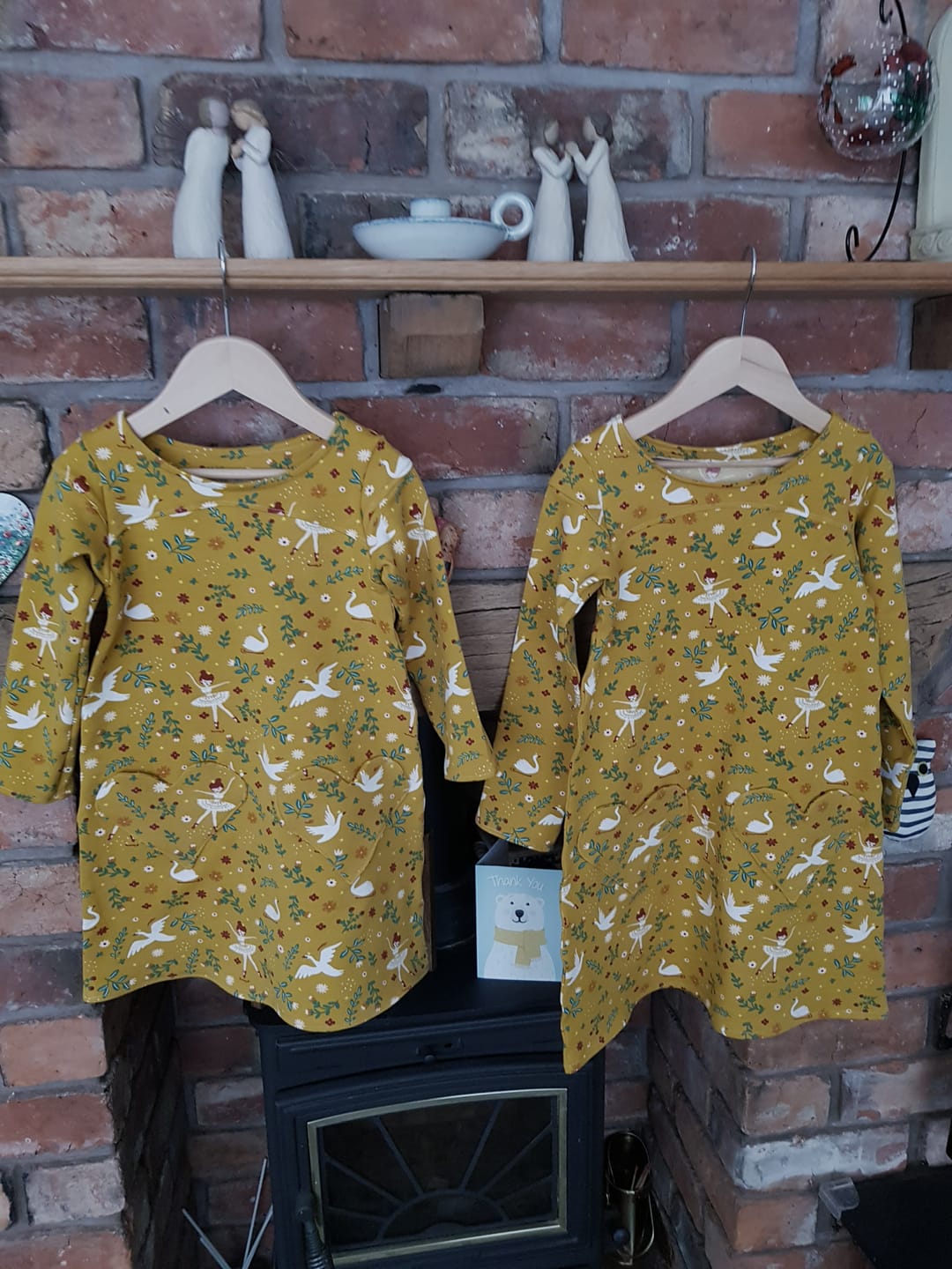 Customer photo review of Ballerinas and Swans Organic Sweatshirt Fabric