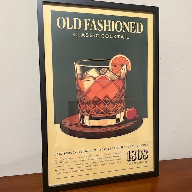 Customer photo review of Old Fashioned - Classic Cocktail Poster