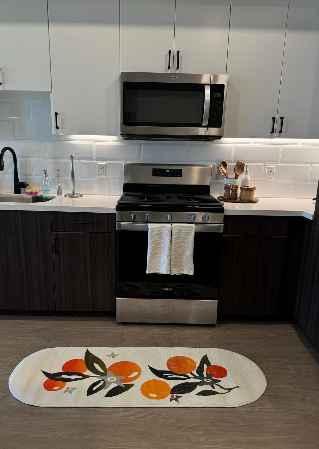 Customer photo review of Orange Pattern Mat