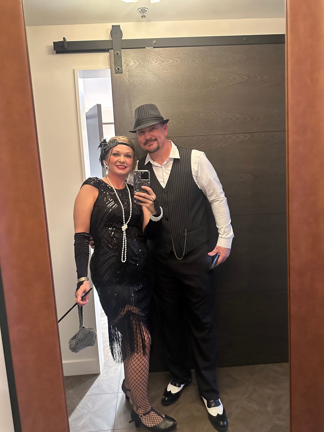Customer photo review of 1920s Black Mable Flapper Dress