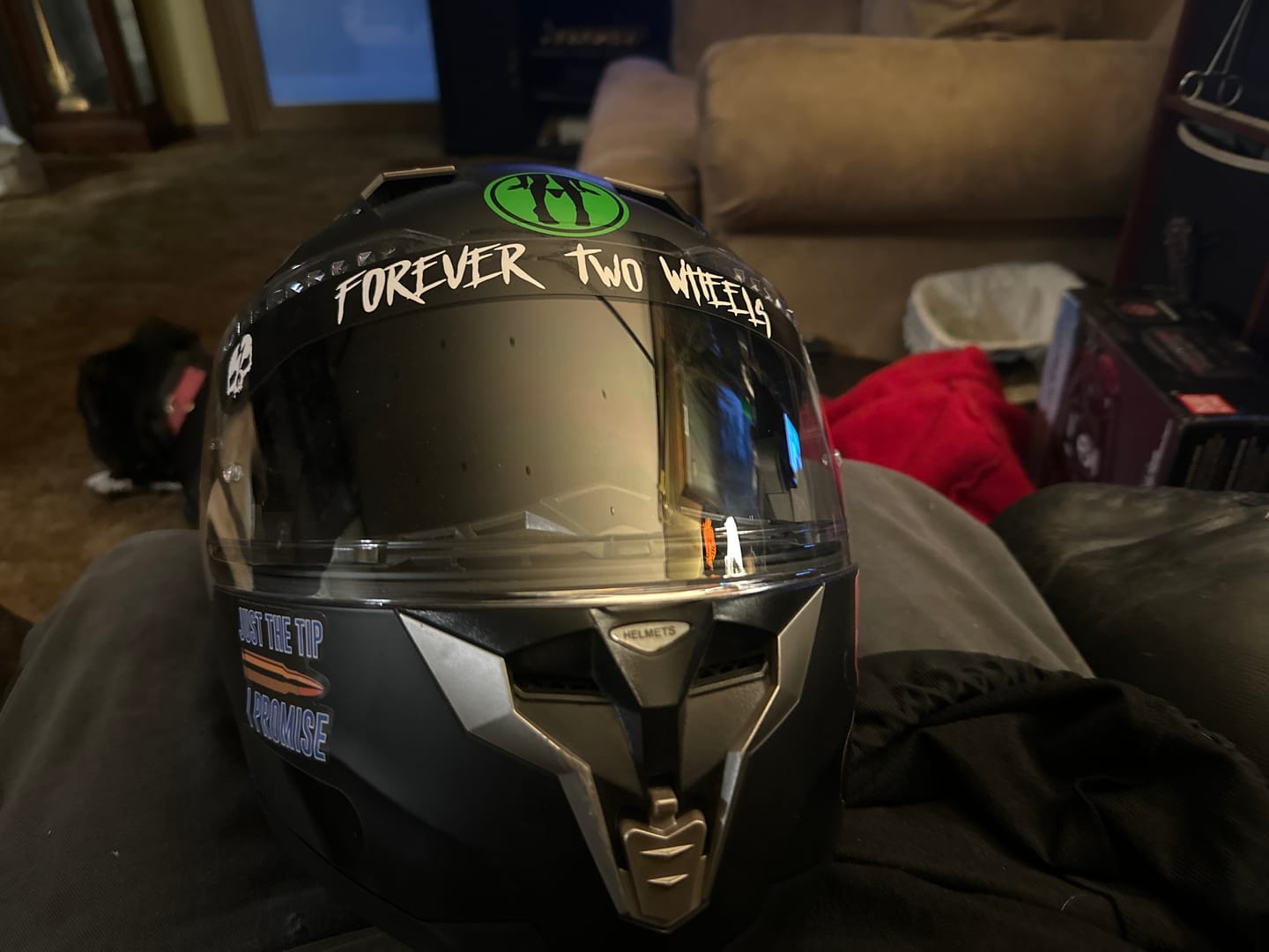Customer photo review of FOREVER TWO WHEELS HELMET VISOR