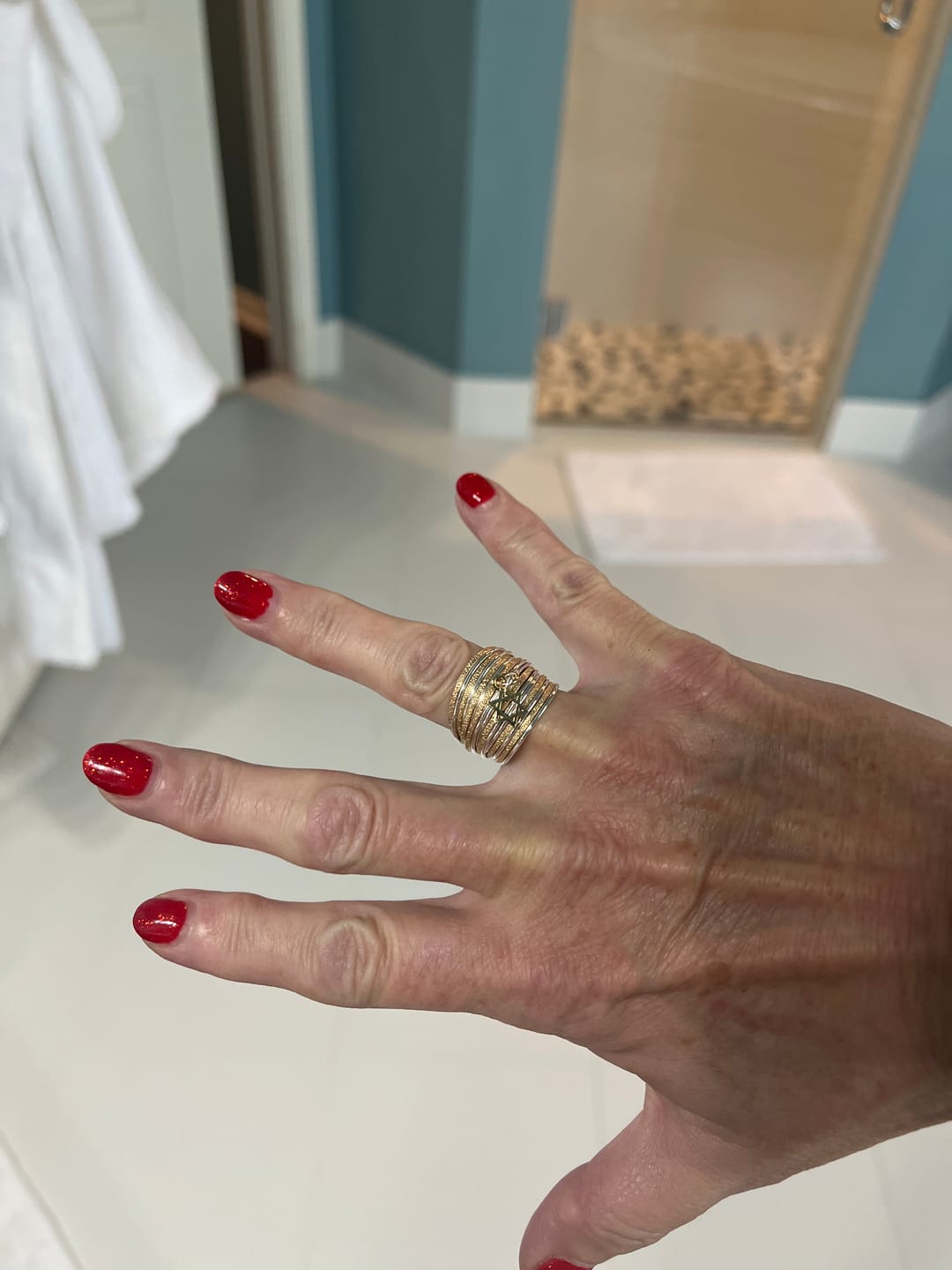 Customer photo review of Spirali Star of David Ring