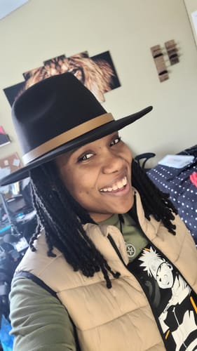 Customer photo review of Rivet Fedora - Black