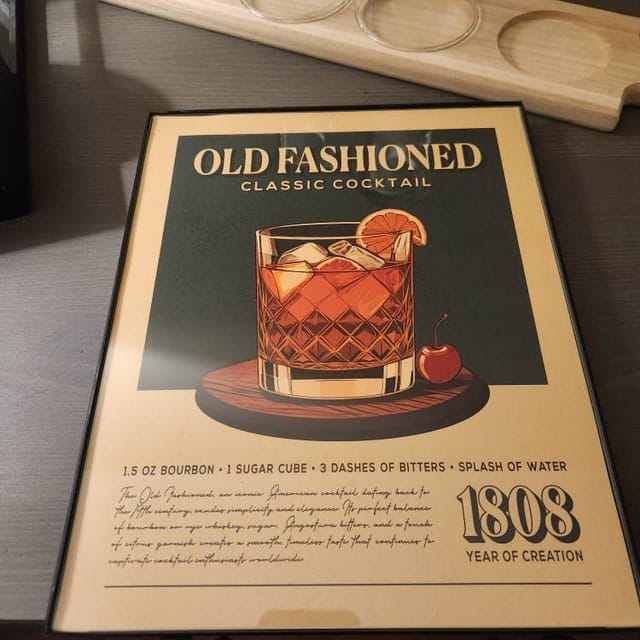 Customer photo review of Old Fashioned - Classic Cocktail Poster