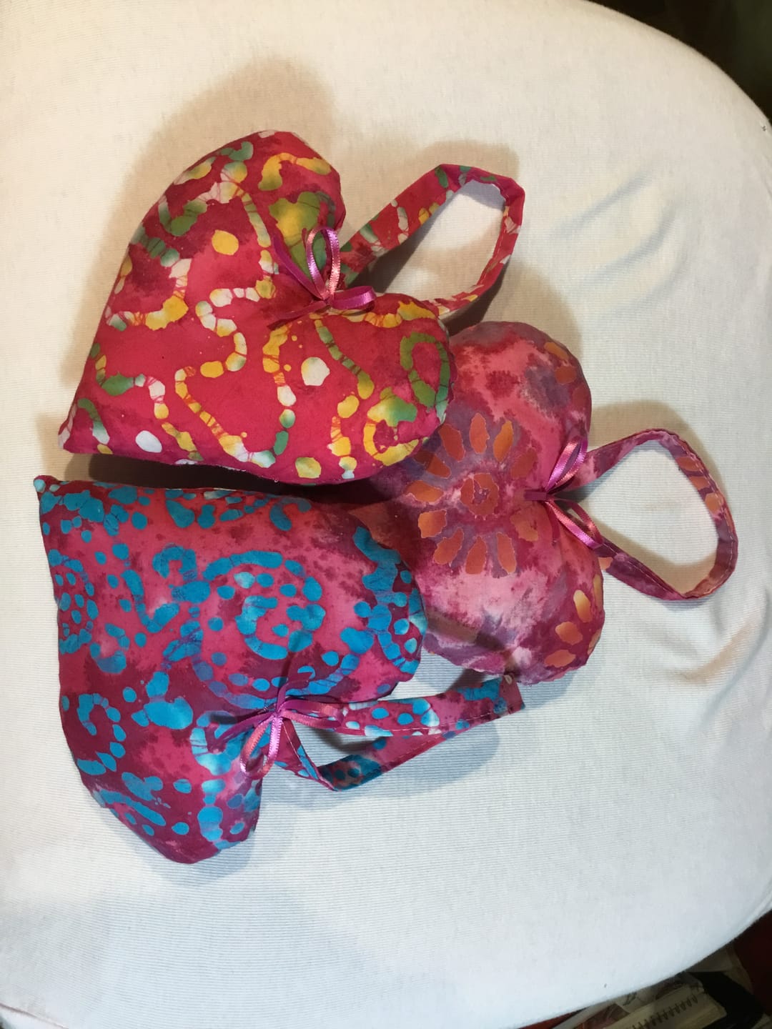 Customer photo review of 5 Piece Exclusive Fat Quarter 100% Cotton Batik - Pink
