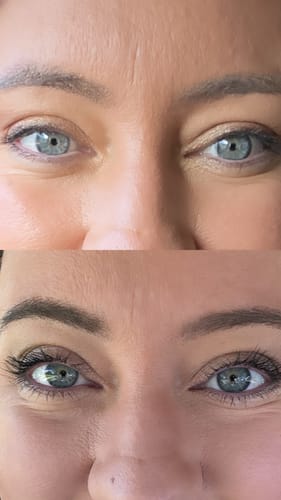 Customer photo review of LASH GROWTH SERUM