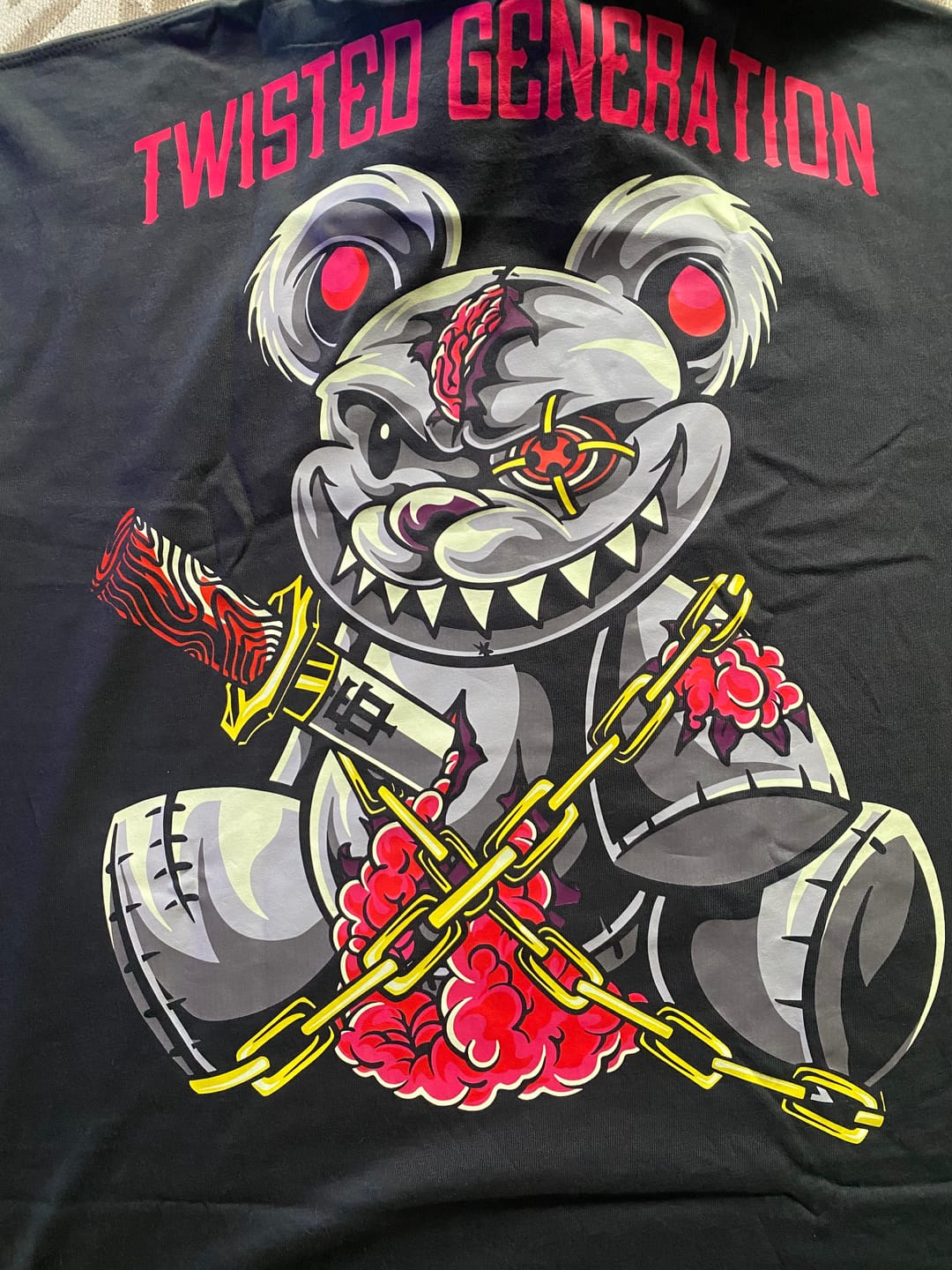 Customer photo review of Psycho Teddy Oversized T-shirt