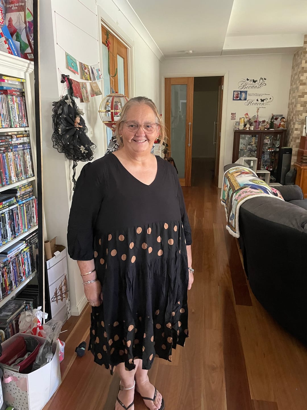 Customer photo review of Wynona Dress in Black