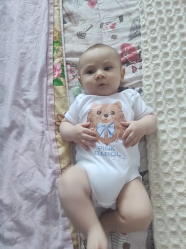Customer photo review of Body neonato mezza manica Pink Babol Coco Baby