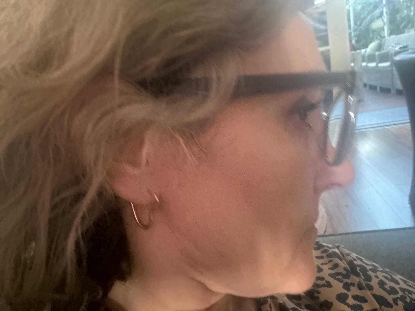Customer photo review of Heart Gold Hoops