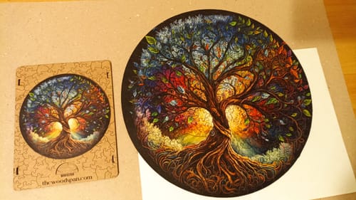 Customer photo review of Hayat Ağacı - Ahşap Puzzle