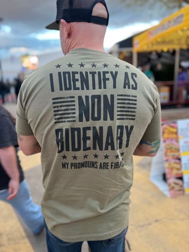 Customer photo review of I Identify as Non Bidenary