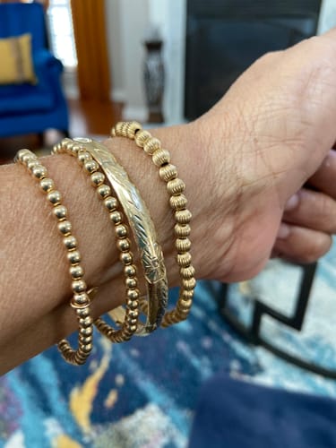 Customer photo review of fancy juno bracelet (5mm)