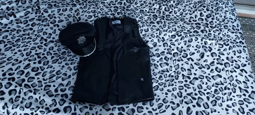 Customer photo review of Leather Military Cap