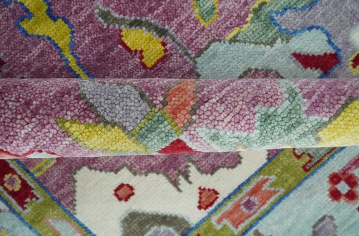 Customer photo review of Persian Pink Oushak Rug 6x9, 8x10, 9x12, 10x14 and 12x15 Wool Blue Colorful Hand knotted Mosdern Oushak Area Rug