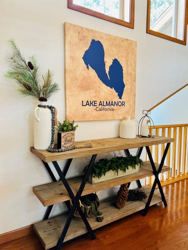 Customer photo review of Custom Lake Square Canvas