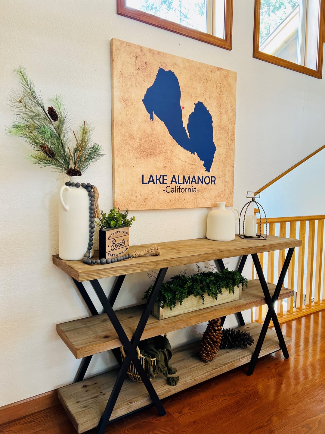 Customer photo review of Custom Lake Square Canvas
