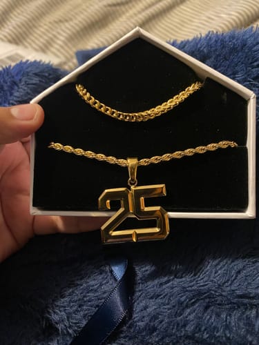 Customer photo review of Rope Chain - 18K Gold Plated