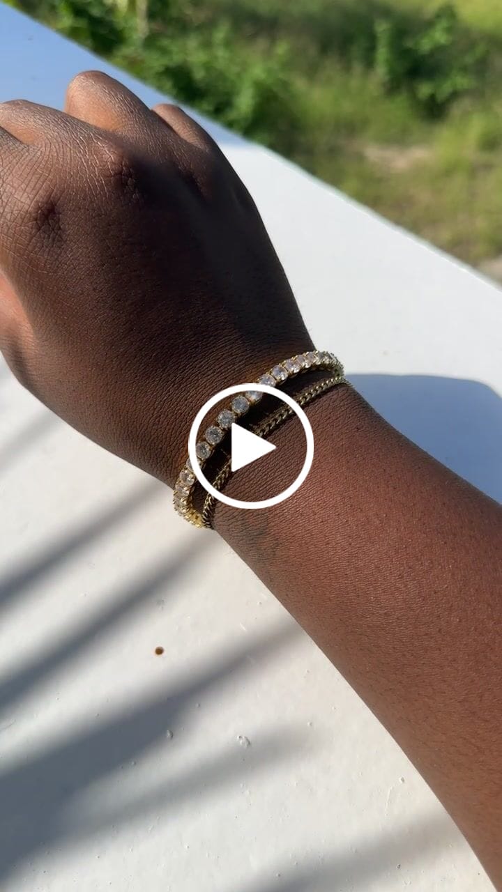 Customer video review of TENNISBOY BRACELET. - 5MM 18K GOLD